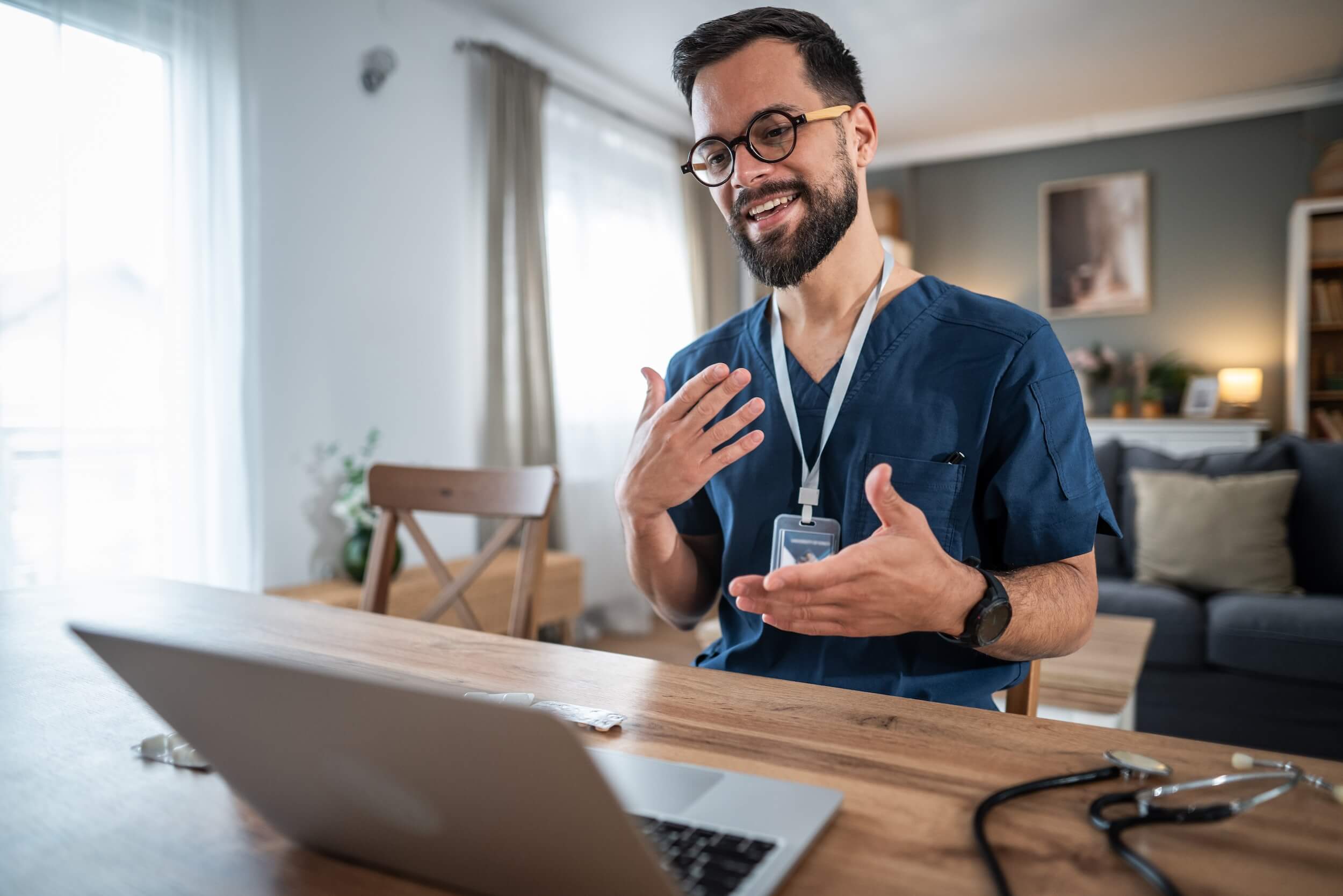 nurse-video-calling-at-home