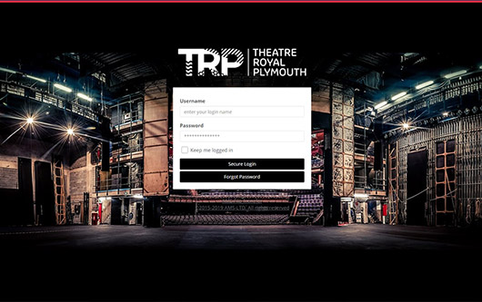 Example Branded Login Screen on AMS